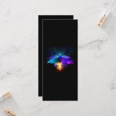 Neon Firefly auf schwarz Karte (Vorderseite/Rückseite Beispiel)