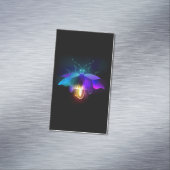 Neon Firefly auf schwarz Magnetische Visitenkarte (Beispiel)