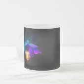 Neon Firefly auf schwarz Mattglastasse (Vorderseite Links)
