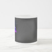 Neon Firefly auf schwarz Mattglastasse (Mittel)