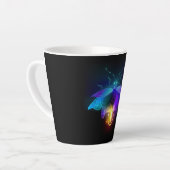 Neon Firefly auf schwarz Milchtasse (Linke Ecke)