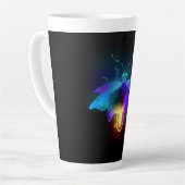 Neon Firefly auf schwarz Milchtasse (Linke Ecke)