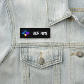 Neon Firefly auf schwarz Namensschild (Beispiel)