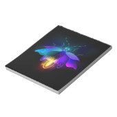 Neon Firefly auf schwarz Notizblock (Rotiert)