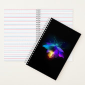 Neon Firefly auf schwarz Notizblock (Innen)