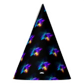 Neon Firefly auf schwarz Partyhütchen (Links)