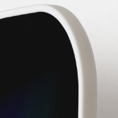 Neon Firefly auf schwarz Pickleball Schläger (Linke Seite)