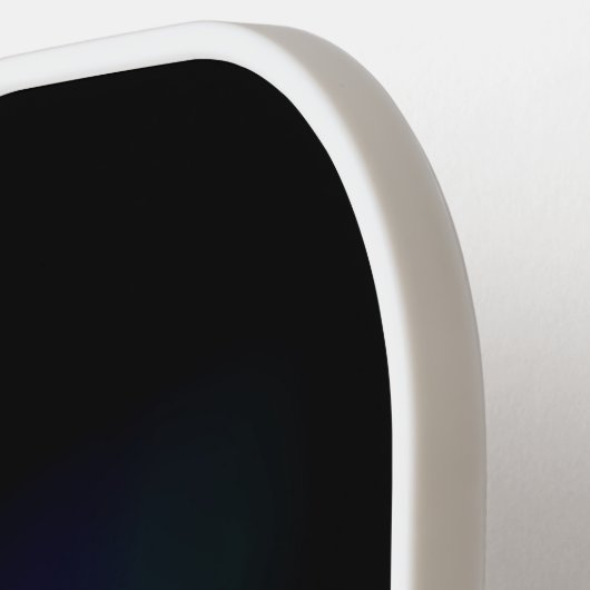 Neon Firefly auf schwarz Pickleball Schläger (Linke Seite)