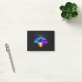 Neon Firefly auf schwarz Post-it Klebezettel (Büro)