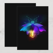Neon Firefly auf schwarz Programm (Vorne/Hinten)