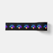 Neon Firefly auf schwarz Ripsband (Vorderseite)