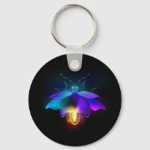 Neon Firefly auf schwarz Schlüsselanhänger (Rückseite)