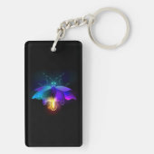 Neon Firefly auf schwarz Schlüsselanhänger (Rückseite)