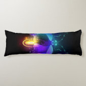 Neon Firefly auf schwarz Seitenschläferkissen (Vorderseite)