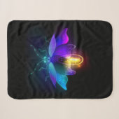 Neon Firefly auf schwarz Sherpadecke (Vorderseite (Horizontal))