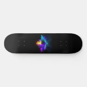 Neon Firefly auf schwarz Skateboard (Horizontal)
