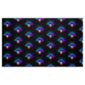 Neon Firefly auf schwarz Stoff (Fat Quarter (45,7 x 55,9 cm))