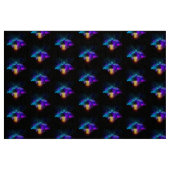 Neon Firefly auf schwarz Stoff (Fat Quarter (45,7 x 55,9 cm))