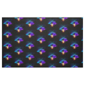 Neon Firefly auf schwarz Stoff (Fat Quarter (45,7 x 55,9 cm))