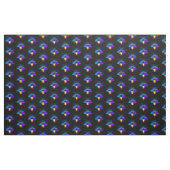 Neon Firefly auf schwarz Stoff (Yard (91,4 cm))