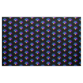 Neon Firefly auf schwarz Stoff (Yard (91,4 cm))