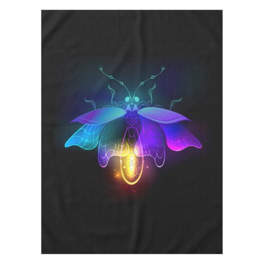 Neon Firefly auf schwarz Tischdecke (Vorderseite)