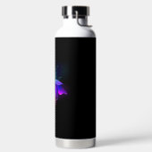 Neon Firefly auf schwarz Trinkflasche (links)