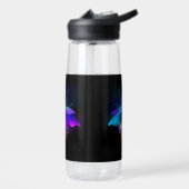 Neon Firefly auf schwarz Trinkflasche (Links)