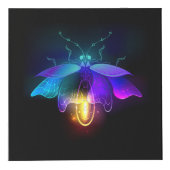 Neon Firefly auf schwarz Würfel (Rechts)