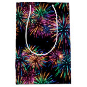 Neon Fireworks Mittlere Geschenktüte (Vorderseite)