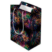 Neon Fireworks Mittlere Geschenktüte (Rückseite Schrägansicht)