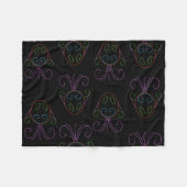 Neon Fish Fleecedecke (Vorderseite (Horizontal))