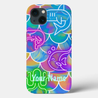 Neon Fish Retro Indie Kidcore Aesthetic 80s Case-Mate iPhone Hülle