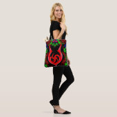 Neon Flame Mandala Pattern Tasche (Am Model)