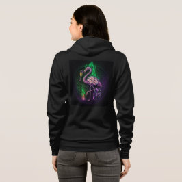 Neon Flamingo Vegas Glam Hoodie 🔥 🥂