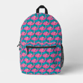 Neon Flamingos Bedruckter Rucksack (Vorderseite)
