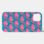 Neon Flamingos Case-Mate iPhone Hülle (Rückseite (Horizontal))