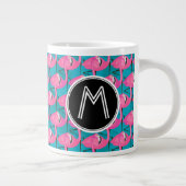 Neon Flamingos| Erste Schritte Jumbo-Tasse (Rechts)