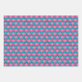 Neon Flamingos Geschenkpapier Set (Vorderseite 3)