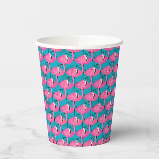 Neon Flamingos Pappbecher (Links)