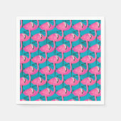 Neon Flamingos Serviette (Vorderseite)