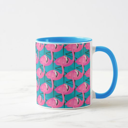 Neon Flamingos Tasse (Rechts)