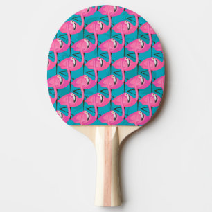 Neon Flamingos Tischtennis Schläger