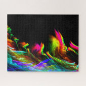 Neon Flammen von Rave Leuchten und Party Puzzle (Horizontal)