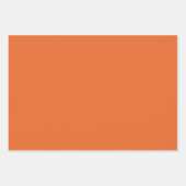 Neon Flash Carrot Orange Shades 3 Tones Geschenkpapier Set (Vorderseite 3)