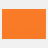 Neon Flash Carrot Orange Shades 3 Tones Geschenkpapier Set (Vorderseite 2)
