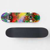 Neon Flash Graffiti Skateboard (Horizontal)