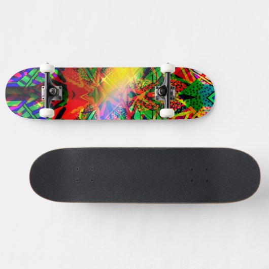 Neon Flash Graffiti Skateboard (Horizontal)