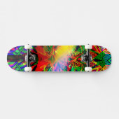 Neon Flash Graffiti Skateboard (Horizontal)