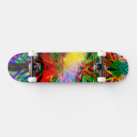 Neon Flash Graffiti Skateboard (Horizontal)